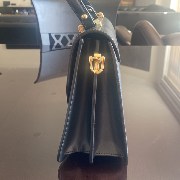 ROBERTA ROSSI black leather handbag - Picture 3 of 11